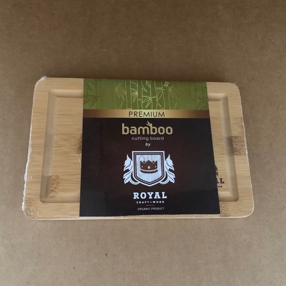 Bamboo Cutting Board | Kitchen Chopping Board | Heavy Duty Serving Tray (9"x 6") - Picture 2 of 7